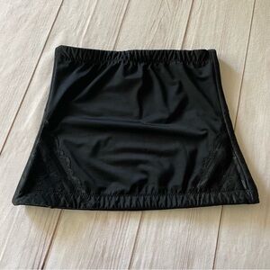 Assets by Spanx Red Hot Label Luxe & Lean Lace Waist Cincher Womens M Black Flaw